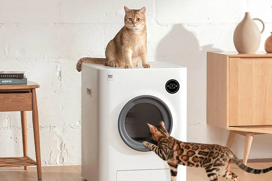 self-cleaning cat litter boxes
